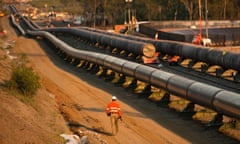 Main pipeline network for the QCLNG project in Queensland, Australia. Photo: BG.