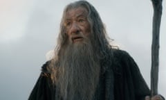 Sir Ian McKellen, as Gandalf the Grey in The Hobbit: the Battle of the Five Armies
