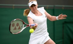 Elena Baltacha at her last Wimbledon championships in 2013.