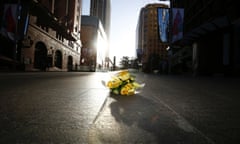 A bouquet at the scene of the Sydney siege.
