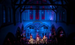 Edwyn Collins performs on stage at Oran Mor in Glasgow.