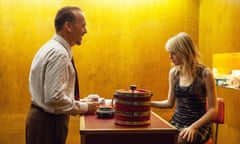 Keaton with Emma Stone in Birdman.