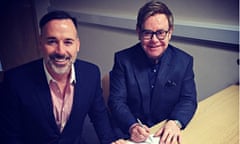 Sir Elton and  David Furnish wedding