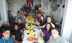 A group of Cuban dissidents hold meeting in this unverified handout photo.