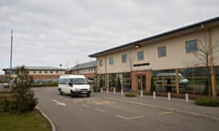 Front entrance to Yarl's Wood immigration removal centre 
