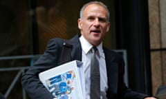 Tesco chief executive Dave Lewis leaving an office