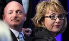 Former representative Gabrielle Giffords and her husband Mark Kelly.