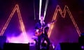 Alex Turner perfoms with the Arctic Monkeys in concert at Madison Square Garden in New York, Februar