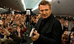 'Meat-headed thrills': Liam Neeson as the alcoholic air marshal in Non-Stop.