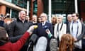 William Roache speaks to the media outside Preston crown court after his acquittal