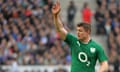 Brian O'Driscoll leave the pitch