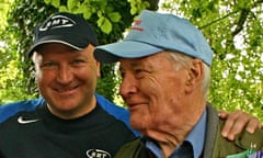 Bob Crow and Tony Benn at the Tolpuddle Martyrs festival. 