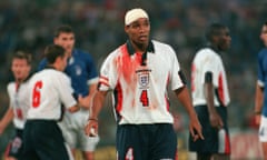 Paul Ince captains England in the decisive 1997 World Cup qualifier against Italy.
