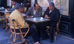 Men having coffee at cafe