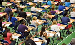 Students sitting an exam