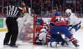 Ondrej Palat of the Tampa Bay Lightning scores against the Montreal Canadiens in Game Four of the First Round of the 2014 Stanley Cup Playoffs on April 22, 2014 at the Bell Centre in Montreal, Quebec, Canada.