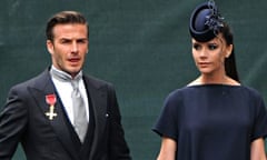David Beckham, here with wife Victoria