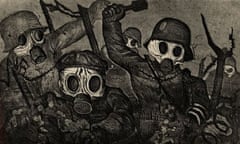 Otto Dix's Stormtroops Advancing Under a Gas Attack, from Der Kreig