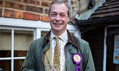 Nigel Farage with pint