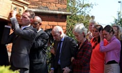 Judy Murray and Elena Blatacha's husband and ex-coach Nino Severino follow  Elena Baltacha's coffin