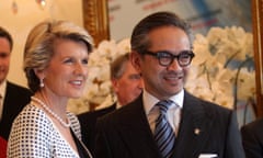 Julie Bishop with Marty Natalegawa