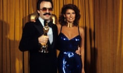 Giorgio Moroder and Raquel Welch. 