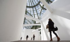 Visitors walk through the labyrinth inside Ilya and Emilia Kabakov's 'Cite Etrange'