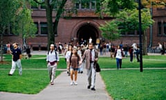 Harvard Students Leaving Sever Hall
