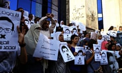 Egyptian journalists protest in support of their imprisoned colleagues 