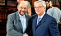 Jean-Claude Juncker and Martin Schulz