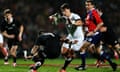 England's Ben Youngs attempts to get past New Zealand's Aaron Smith during the Test match