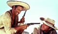 Eli Wallach with Clint Eastwood in The Good, the Bad and the Ugly.