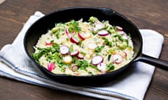 Radish risotto