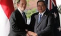 Tony Abbott and Susilo Bambang Yudhoyono