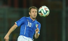 Italy's forward Antonio Cassano in actio