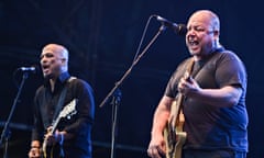 Joey Santiago, left, and Black Francis of Pixiesat Field Day 2014, in London.