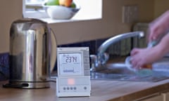 Smart meter in kitchen