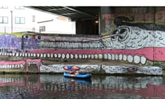 Canoeing to work Peter Kimpton on the Regent's canal