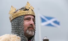 scottish flag and king