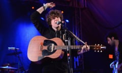 Luke Pritchard of The Kooks performs on stage