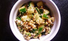 leftover cucumber recipe Khamang kakdi Indian cucumber salad