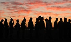 Platinum mineworkers at Lonmin, Anglo American Platinum, mine in Marikana, South Africa