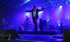 Musician Nick Cave and the Bad Seeds perform