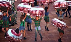 Dancers dressed Tunnocks teacakes