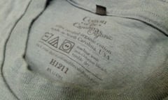 label on T-shirt made by Cotton of the Carolinas