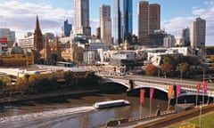 Melbourne and Yarra river