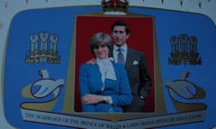 A Prince of Wales and Lady Diana Spencer tea tray.