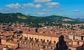 Ariel view of Bologna, Italy