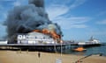 Eastbourne Pier Fire, Eastbourne, Britain - 30 Jul 2014
