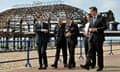 David Cameron and George Osborne visit Eastbourne pier